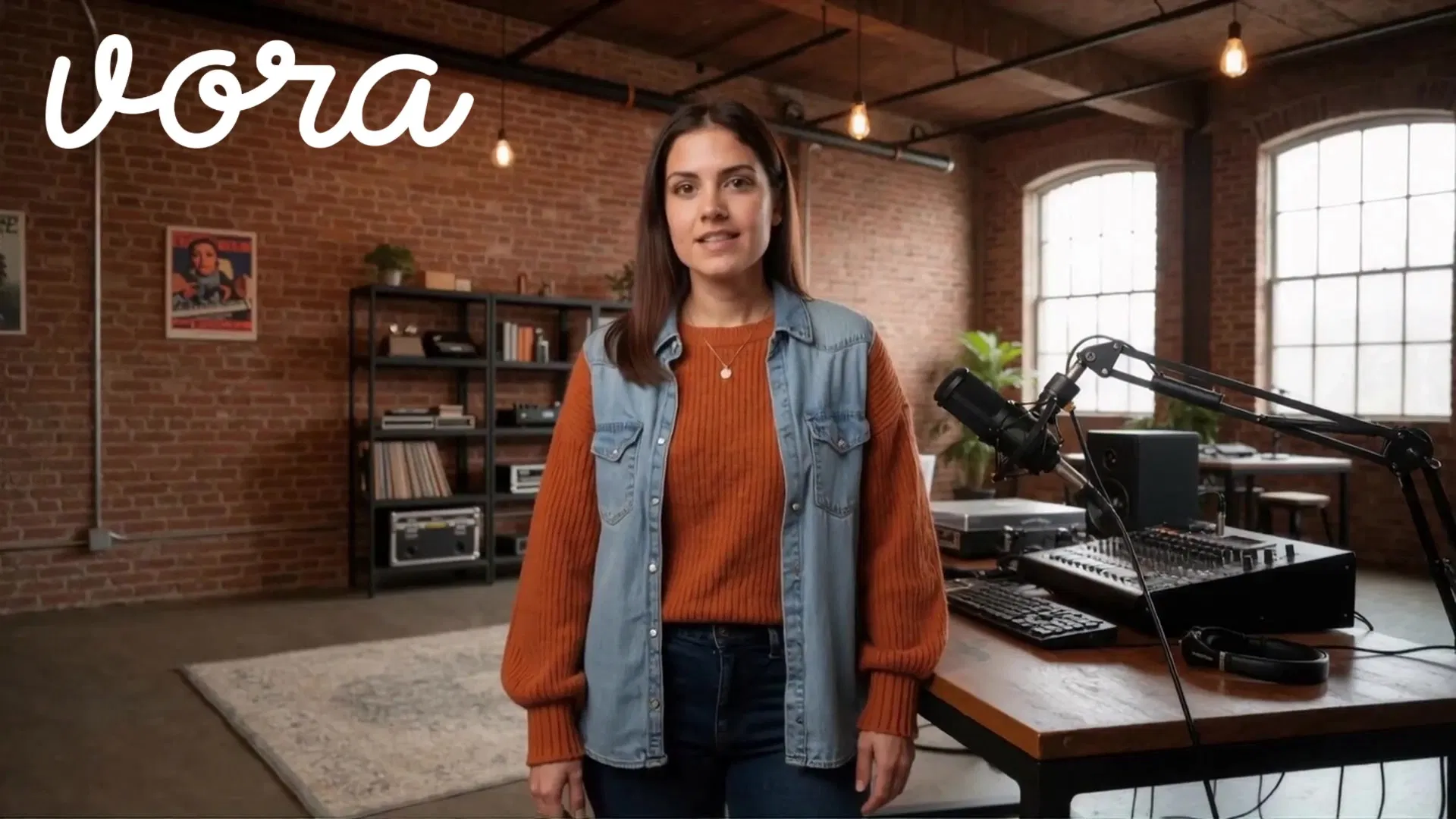 A community member in a modern studio environment, illustrating authentic customer participation.
